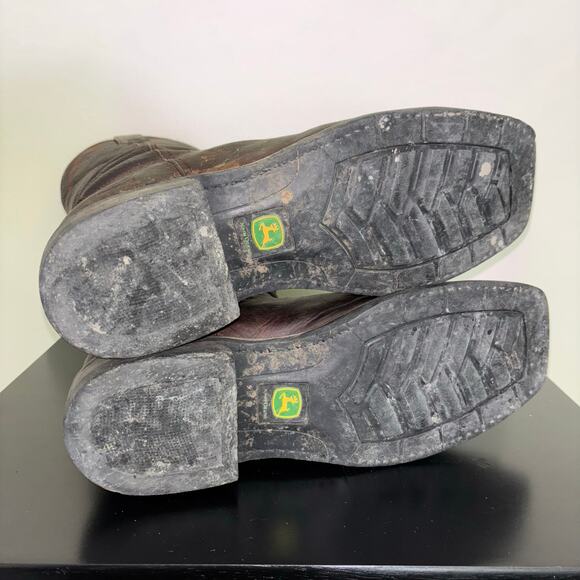 John Deere by Dan Post Men’s Steel Toe Western Work Boots – Size 11W - Picture 6 of 8